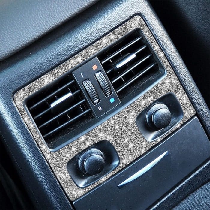 Für BMW 3er E90 / E92 2005–2012, Auto-Rücksitz-Klimaanlage, B-Typ, Diamant-dekorativer Aufkleber – Bild 5