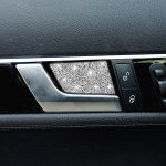 Für Mercedes-Benz C-Klasse W204 2007–2013, Auto-Innentürschüssel, Diamant-dekorativer Aufkleber, linker und rechter Antrieb