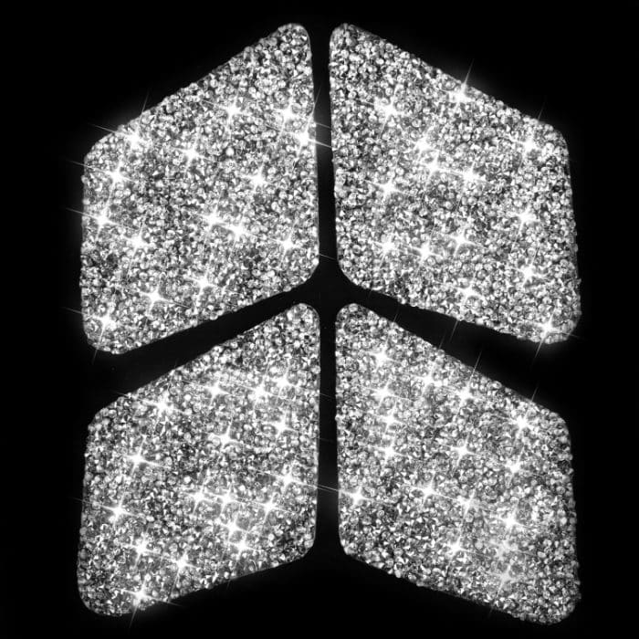 Für Mercedes-Benz C-Klasse W204 2007–2013, Auto-Innentürschüssel, Diamant-dekorativer Aufkleber, linker und rechter Antrieb – Bild 2