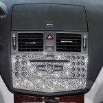 Für Mercedes-Benz C-Klasse W204 2007–2010, Auto-Zentralsteuerung, ein Diamant-dekorativer Aufkleber, linker und rechter Antrieb – Bild 4
