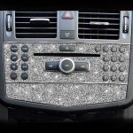 Für Mercedes-Benz C-Klasse W204 2007–2010, Auto-Zentralsteuerung, ein Diamant-dekorativer Aufkleber, linker und rechter Antrieb – Bild 5