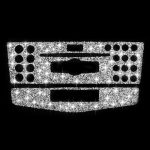 Für Mercedes-Benz C-Klasse W204 2007–2010, Auto-Zentralsteuerung, C-Diamant-dekorativer Aufkleber, linker und rechter Antrieb – Bild 2