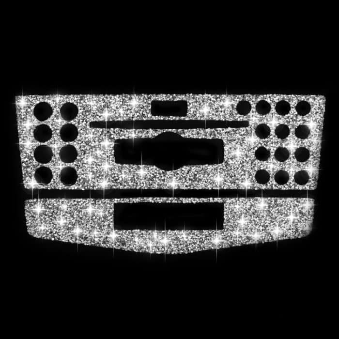 Für Mercedes-Benz C-Klasse W204 2007–2010, Auto-Zentralsteuerung, C-Diamant-dekorativer Aufkleber, linker und rechter Antrieb – Bild 2