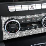 Für Mercedes-Benz C-Klasse W204 2011–2013, Auto-AC-Knopf, Bedienfeld, ein Diamant-dekorativer Aufkleber, linker und rechter Antrieb – Bild 5
