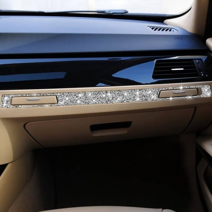 Für BMW 3er E90 / E92 / E93 2005–2012, Auto-Beifahrerseite, Mittelsteuerung, Diamant-dekorativer Aufkleber, linker Antrieb – Bild 6