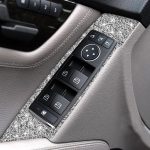 Für Mercedes-Benz C-Klasse W204 2007–2013, Auto-Fensterheber, Diamant-dekorativer Aufkleber, linker Antrieb