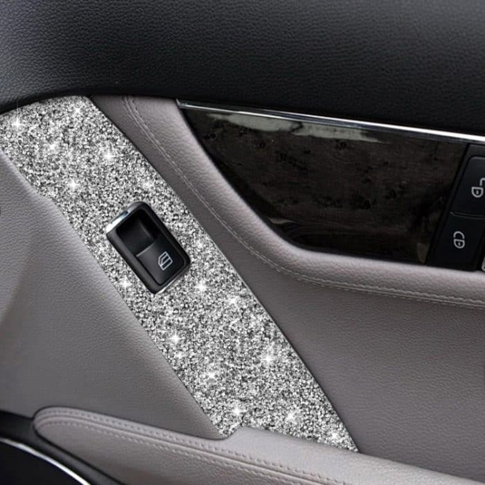 Für Mercedes-Benz C-Klasse W204 2007–2013, Auto-Fensterheber, Diamant-dekorativer Aufkleber, linker Antrieb – Bild 5