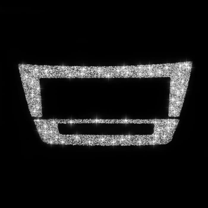 Für Mercedes-Benz C-Klasse W204 2011–2013, Auto-Zentralsteuerung, CD-Panel, Diamant-dekorativer Aufkleber, linker und rechter Antrieb – Bild 2