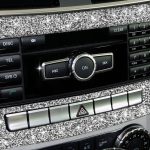Für Mercedes-Benz C-Klasse W204 2011–2013, Auto-Zentralsteuerung, CD-Panel, Diamant-dekorativer Aufkleber, linker und rechter Antrieb – Bild 5