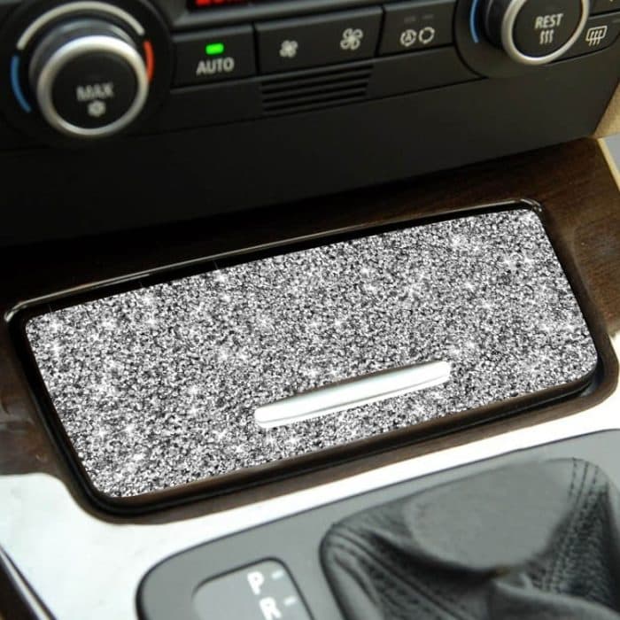 Für BMW 3er E90 / E92 / E93 2005–2012, Auto-Aschenbecher-Abdeckung, Diamant-dekorativer Aufkleber – Bild 6