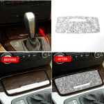Für BMW 3er E90 / E92 / E93 2005–2012, Auto-Aschenbecher-Abdeckung, Diamant-dekorativer Aufkleber – Bild 7
