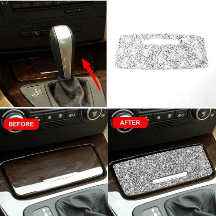 Für BMW 3er E90 / E92 / E93 2005–2012, Auto-Aschenbecher-Abdeckung, Diamant-dekorativer Aufkleber – Bild 7