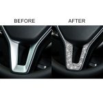 Für Mercedes-Benz W204 Auto-Lenkrad-Diamant-dekorativer Aufkleber, linker und rechter Antrieb – Bild 6