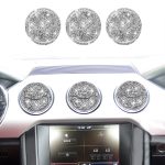 9-in-1-Auto-Luftauslass-Diamant-Dekorationsaufkleber, linker und rechter Antrieb, 9pcs Air Outlet