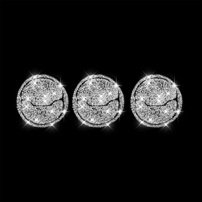 9-in-1-Auto-Luftauslass-Diamant-Dekorationsaufkleber, linker und rechter Antrieb, 9pcs Air Outlet – Bild 3