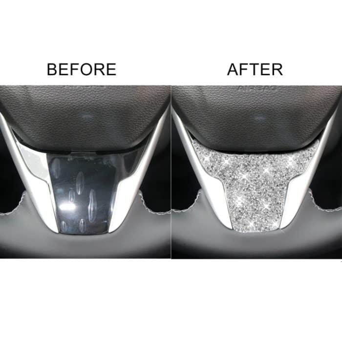 Für Honda Civic 2016–2019, Auto-Lenkrad-Diamant-dekorativer Aufkleber, linker und rechter Antrieb – Bild 6