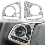 Für Honda Civic 2016–2019, Auto-Lenkradtasten, hohe Konfiguration, Diamant-Dekorationsaufkleber, linker und rechter Antrieb