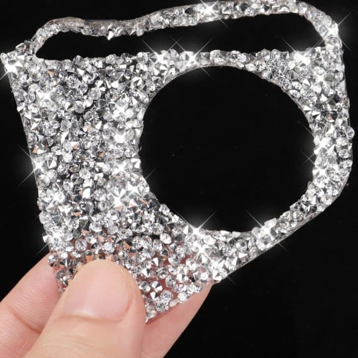 Für Honda Civic 2016–2019, Auto-Lenkradtasten, hohe Konfiguration, Diamant-Dekorationsaufkleber, linker und rechter Antrieb – Bild 3