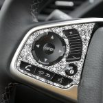 Für Honda Civic 2016–2019, Auto-Lenkradtasten, hohe Konfiguration, Diamant-Dekorationsaufkleber, linker und rechter Antrieb – Bild 5