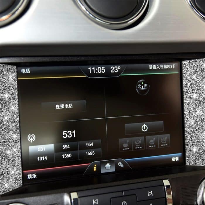 Auto-Zentralsteuerungs-Diamant-Dekorationsaufkleber, linker und rechter Antrieb, Central Control – Bild 7