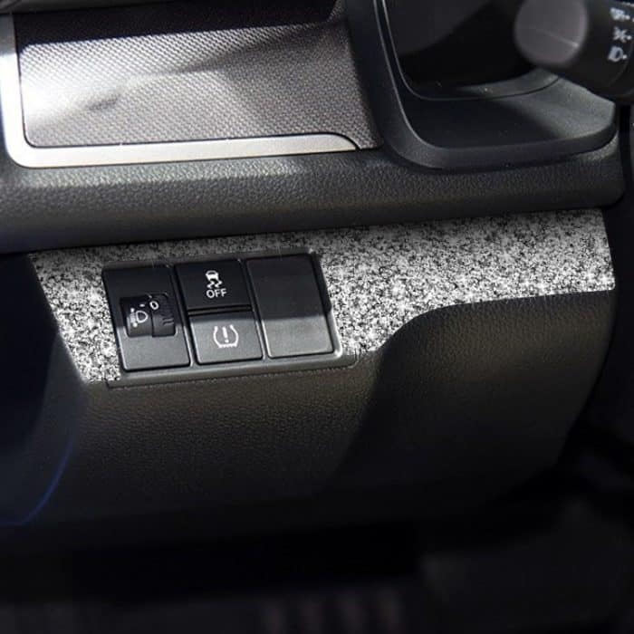Für Honda Civic 2016–2019, Auto-Scheinwerfer-Schalttafel, Diamant-dekorativer Aufkleber, Linkslenker – Bild 5