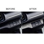 Für Honda Civic 2016–2019, Auto-Scheinwerfer-Schalttafel, Diamant-dekorativer Aufkleber, Rechtslenker – Bild 6