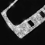 Für Honda Civic 2016–2019, Auto-Schaltknopfrahmen, Diamant-dekorativer Aufkleber, Linkslenker – Bild 3