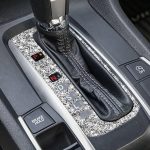 Für Honda Civic 2016–2019, Auto-Schaltknopfrahmen, Diamant-dekorativer Aufkleber, Linkslenker – Bild 5