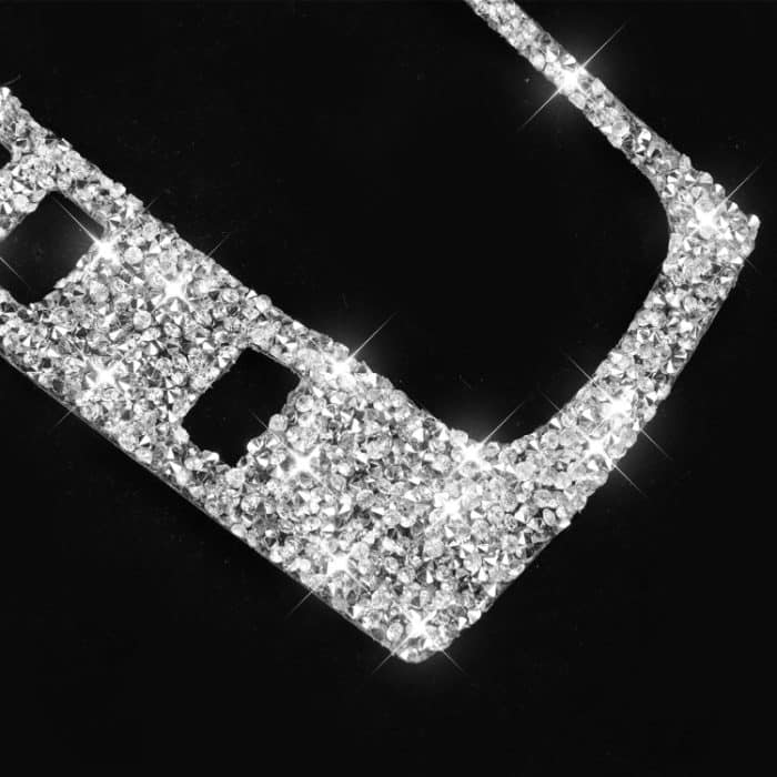 Für Honda Civic 2016–2019, Auto-Schaltknopfrahmen, Diamant-dekorativer Aufkleber, Rechtslenker – Bild 3