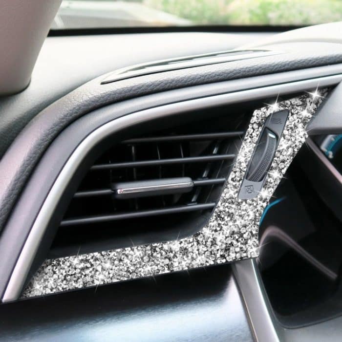 Für Honda Civic 2016–2019, Auto-Linke und rechte Luftauslässe, Diamant-dekorativer Aufkleber, Linkslenker – Bild 1