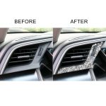 Für Honda Civic 2016–2019, Auto-Linke und rechte Luftauslässe, Diamant-dekorativer Aufkleber, Linkslenker – Bild 6