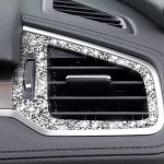 Für Honda Civic 2016–2019, Auto-Linke und rechte Luftauslässe, Diamant-dekorativer Aufkleber, Rechtslenker – Bild 5