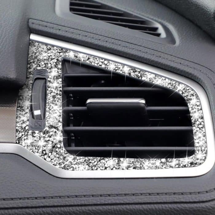 Für Honda Civic 2016–2019, Auto-Linke und rechte Luftauslässe, Diamant-dekorativer Aufkleber, Rechtslenker – Bild 5