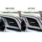 Für Honda Civic 2016–2019, Auto-Linke und rechte Luftauslässe, Diamant-dekorativer Aufkleber, Rechtslenker – Bild 6