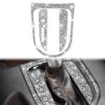 3 Stück Auto-Gangschaltung-Außenring-Diamant-Dekorationsaufkleber, linker Antrieb, Gear Shift Outer Ring, Left Drive