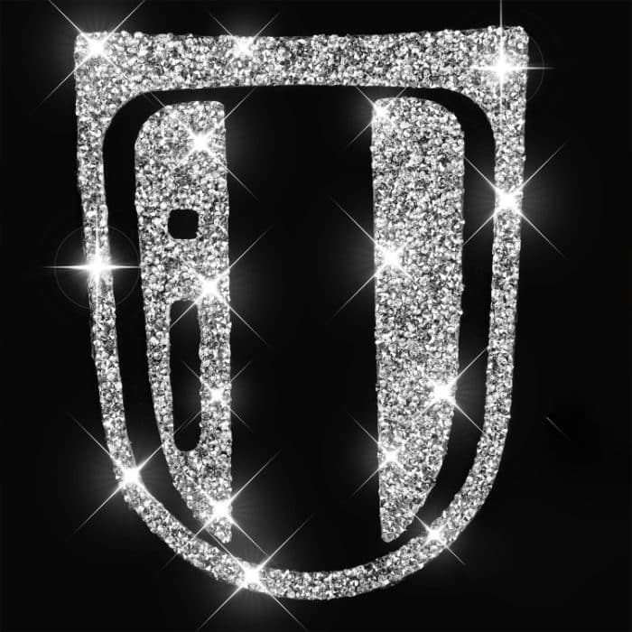 3 Stück Auto-Gangschaltung-Außenring-Diamant-Dekorationsaufkleber, linker Antrieb, Gear Shift Outer Ring, Left Drive – Bild 2