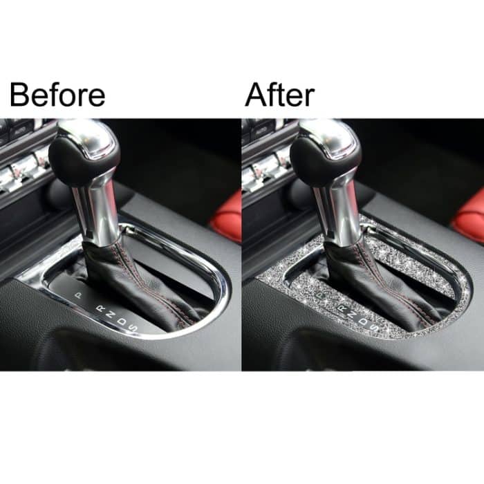 3 Stück Auto-Gangschaltung-Außenring-Diamant-Dekorationsaufkleber, linker Antrieb, Gear Shift Outer Ring, Left Drive – Bild 7