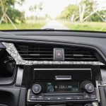 Für Honda Civic 2016–2019, Auto-Zentralsteuerung, Luftauslässe unten, Diamant-Dekorationsaufkleber, Linkslenker