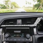 Für Honda Civic 2016–2019, Auto-Zentralsteuerung, Luftauslässe unten, Diamant-Dekorationsaufkleber, Rechtslenker