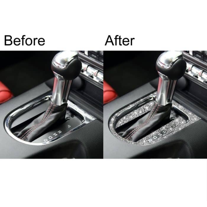 3 Stück Auto-Gangschaltung-Außenring-Diamant-Dekorationsaufkleber, rechter Antrieb, Gear Shift Outer Ring, Right Drive – Bild 7