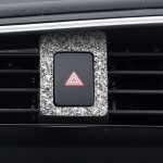 Für Honda Civic 2016–2019, Auto-Warnlichtrahmen, Diamant-dekorativer Aufkleber, Rechtslenker – Bild 5