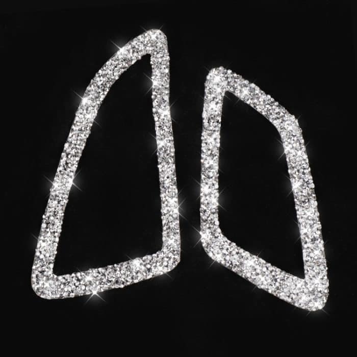 Für Honda Civic 2016–2019, Auto-Instrumenten-Luftauslässe, Diamant-dekorativer Aufkleber, Rechtslenker – Bild 2