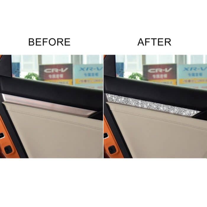 Für Honda Civic 2016–2019, Autotür-Streifen-Diamant-dekorativer Aufkleber, linker und rechter Antrieb – Bild 6