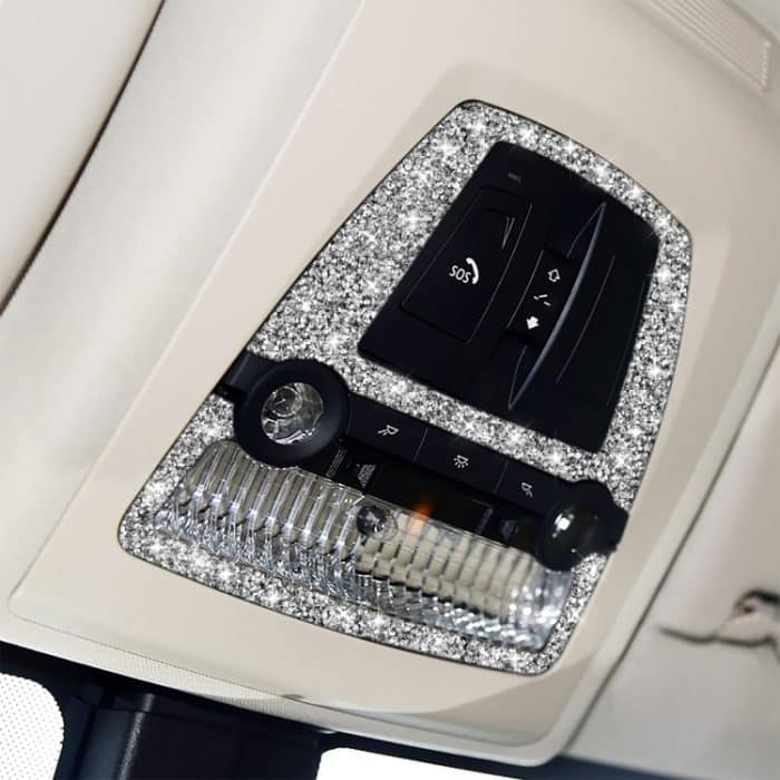 EDA0058029.jpg Für BMW F10 5 Series 2011–2017, Auto-Leselicht-Panel, Diamant-dekorativer Aufkleber, linker und rechter Antrieb – Bild 1