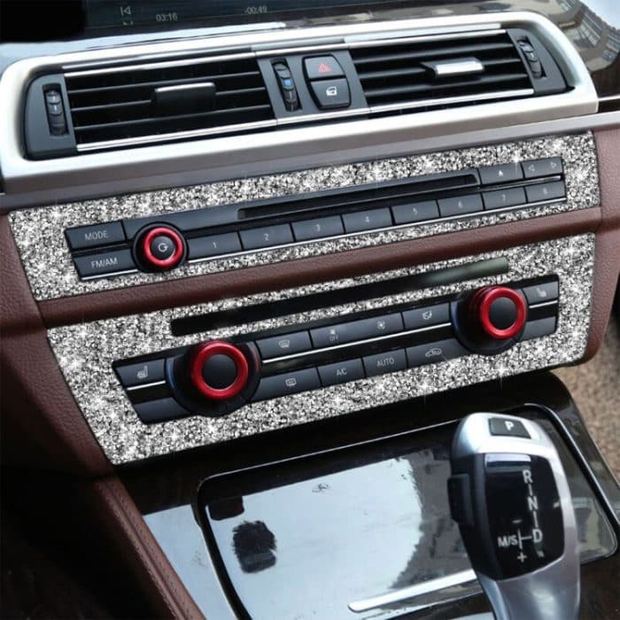 EDA0058030.jpg Für BMW F10 5 Series 2011–2017, Auto-CD-Panel, Diamant-dekorativer Aufkleber, linker und rechter Antrieb – Bild 1