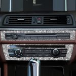 Für BMW F10 5 Series 2011–2017, Auto-CD-Panel, Diamant-dekorativer Aufkleber, linker und rechter Antrieb – Bild 5