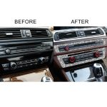 Für BMW F10 5 Series 2011–2017, Auto-CD-Panel, Diamant-dekorativer Aufkleber, linker und rechter Antrieb – Bild 6