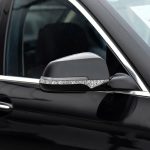 Für BMW F10 5 Series 2011–2017, Auto-Rückspiegel, Antikollisions-Diamant-dekorativer Aufkleber, linker und rechter Antrieb