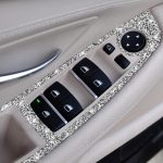 Für BMW F10 5 Series 2011–2018, Auto-Fensterheberschalter, Diamant-dekorativer Aufkleber, Linkslenker – Bild 5