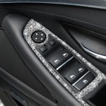 Für BMW F10 5 Series 2011–2018, Auto-Fensterheberschalter, Diamant-dekorativer Aufkleber, Rechtslenker